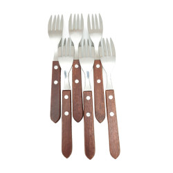Furculita 30600021, lemn, cu maner, set 6 bucati