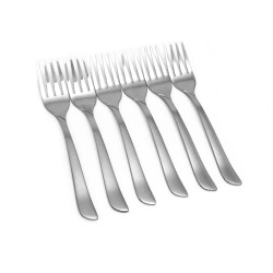 Furculita aperitiv Kasemi 1101982, inox, 13.5 x 2 cm, set 6 bucati