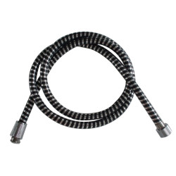 Furtun dus Kadda 8041150, flexibil, 1.5 m, cromat + negru