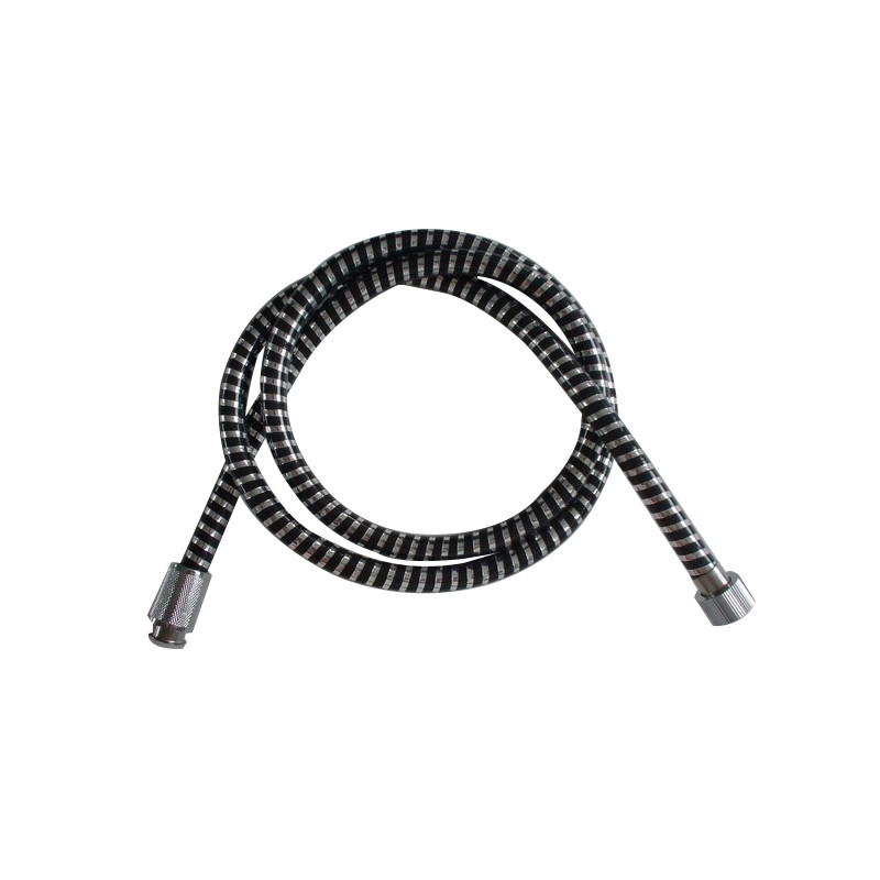 Furtun dus Kadda 8041150, flexibil, 1.5 m, cromat + negru