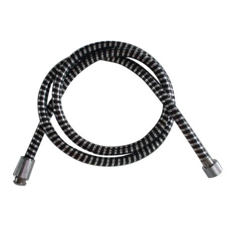 Furtun dus Kadda 8041150, flexibil, 1.5 m, cromat + negru