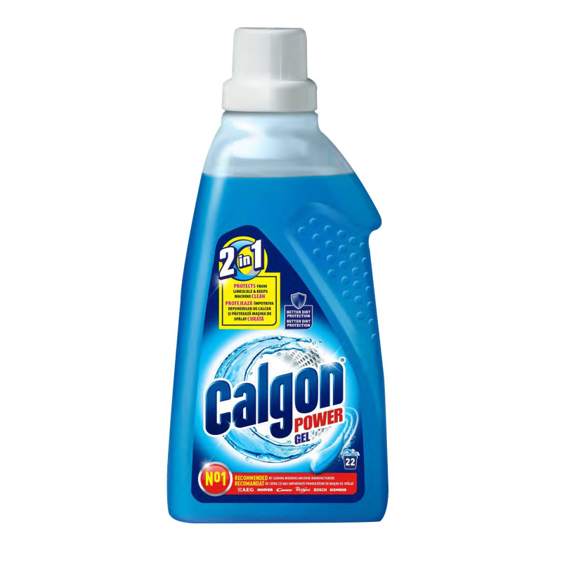 Gel anticalcar Calgon 2 in 1 Protect & Clean pentru masina de spalat, 750 ml