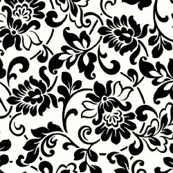 Autocolant decorativ, Gekkofix Heritage 10581, alb + negru, 0.9 m