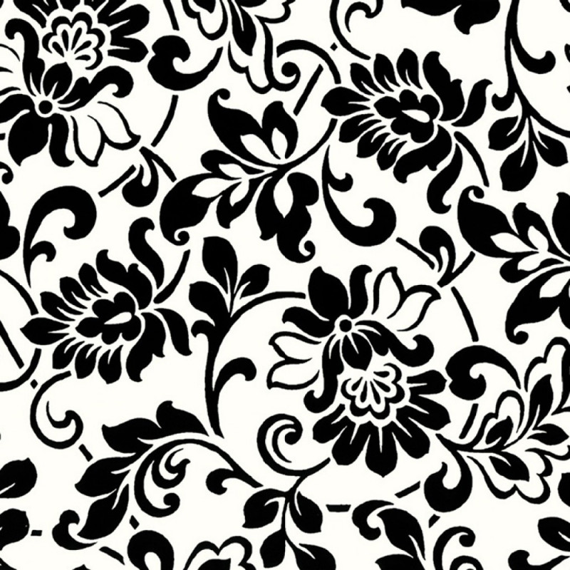 Autocolant decorativ, Gekkofix Heritage 10581, alb + negru, 0.9 m