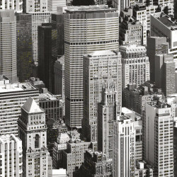 Autocolant decorativ Gekkofix Urban sky 11912, gri + negru, 0.675 m