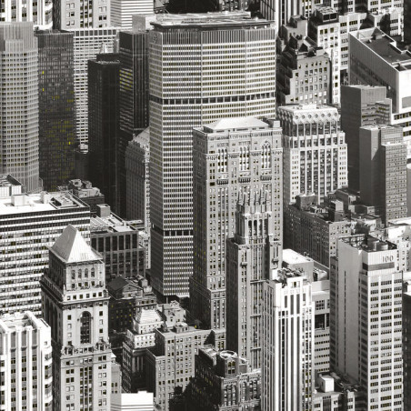 Autocolant decorativ Gekkofix Urban sky 11912, gri + negru, 0.675 m