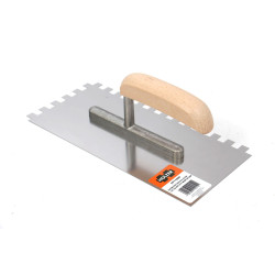 Gletiera inox Holzer 334, cu dinti de 10 mm, 27 x 13 cm