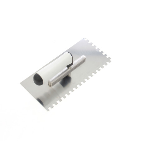 Gletiera inox Holzer 353, cu dinti de 8 mm, 27 x 13 cm