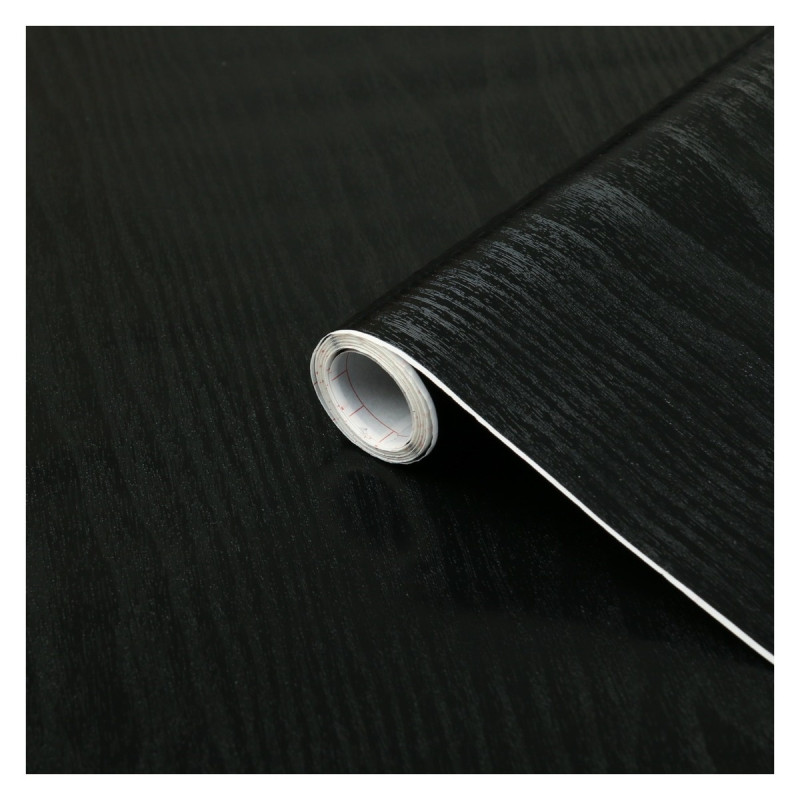 Autocolant lemn pentru mobila, furnir negru, D-c-Fix 5180-200, 0.9 m