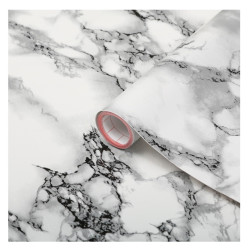 Autocolant marmura D-c-Fix 8064-200, alb + negru, 0.675 m