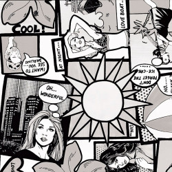 Autocolant pentru camera copii Gekkofix Comic 11942, alb + negru, 0.675 m