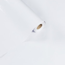 Autocolant unicolor 10-1305, alb lucios, 0.45 m
