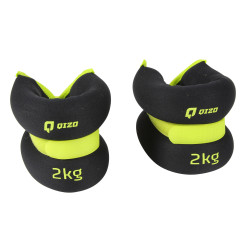 Greutati pentru incheieturi si glezne Qizo, neopren, 2 kg, set 2  buc
