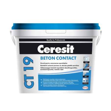 Grund de contact Ceresit CT 19, interior / exterior, 5 L
