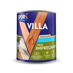 Grund impregnant pentru lemn, pe baza de apa, Spor Villa, incolor, interior / exterior, 0.75 L
