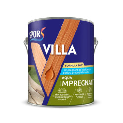 Grund impregnant pentru lemn, pe baza de apa, Spor Villa, incolor, interior / exterior, 2.5 L