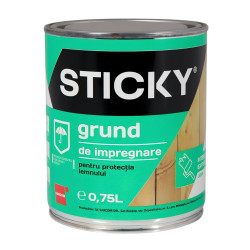 Grund pentru lemn, Sticky, incolor, 0.75 L