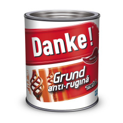 Grund pentru metal Danke, anti-rugina, interior / exterior, rosu oxid, 0.7 L