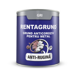Grund pentru metal Policolor Rentagrund 5008, interior / exterior, gri, 0.75 L