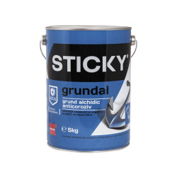Grund pentru metal Sticky Grundal, anticoroziv, interior / exterior, gri, 5 kg