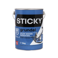Grund pentru metal Sticky Grundal, anticoroziv, interior / exterior, rosu oxid, 5 kg