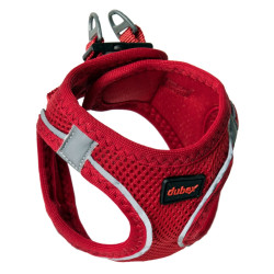 Ham caini talie medie, 4 Dog, material textil, rosu, M, 44 - 48 cm