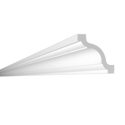 Bagheta decorativa polimer CHP4545, modern, alb, 200 x 4.5 x 4.5 cm