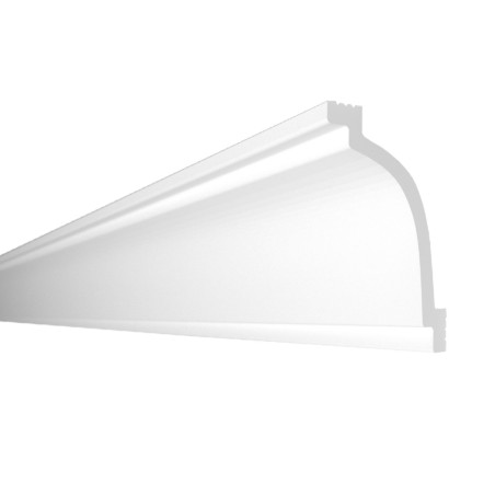 Bagheta decorativa polimer CHP7050, clasic, alb, 200 x 7 x 5 cm