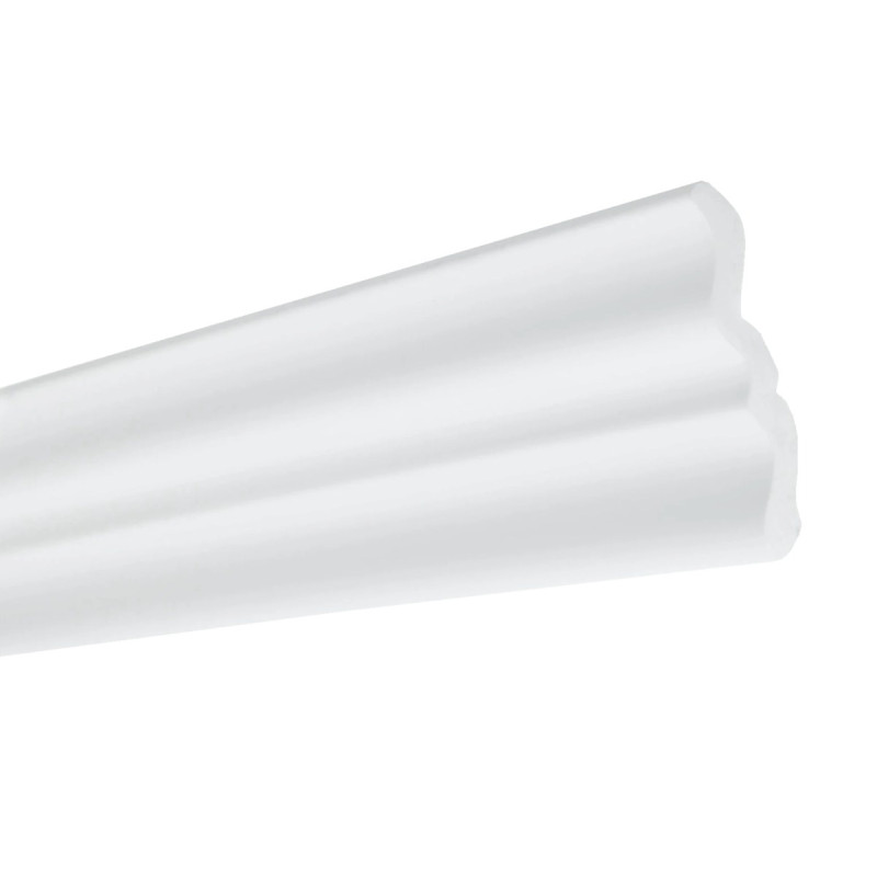 Bagheta decorativa polistiren C24 / 100, clasic, alb, 200 x 9.5 x 8.3 cm