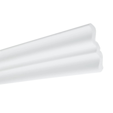 Bagheta decorativa polistiren C24 / 100, clasic, alb, 200 x 9.5 x 8.3 cm