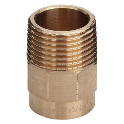 Adaptor bronz, interior-exterior, 15 mm x 1/2", 4243G