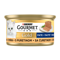Hrana umeda pentru pisici, Gourmet Gold Mousse, adult, carne de curcan, 85g