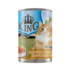 Hrana umeda pentru pisici, King Cat, adult, carne de pui, 415 gr