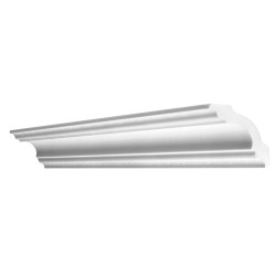 Bagheta decorativa polistiren Decosa A80, clasic, alb, 200 x 8 x 8 cm