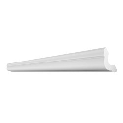 Bagheta decorativa polistiren DP1, modern, alb, 200 x 4 cm