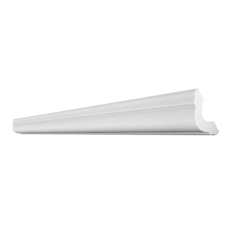 Bagheta decorativa polistiren DP1, modern, alb, 200 x 4 cm