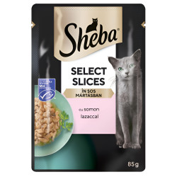 Hrana umeda pentru pisici, Sheba, cu somon, in sos, 85 g