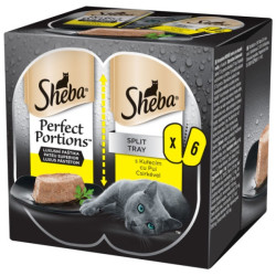 Hrana umeda pentru pisici Sheba Perfect Portions, adult, cu bucati de pui, 6 x 37.5 g