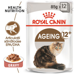 Hrana umeda pisica Royal Canin Ageing 12+, senior, in sos, 85 g