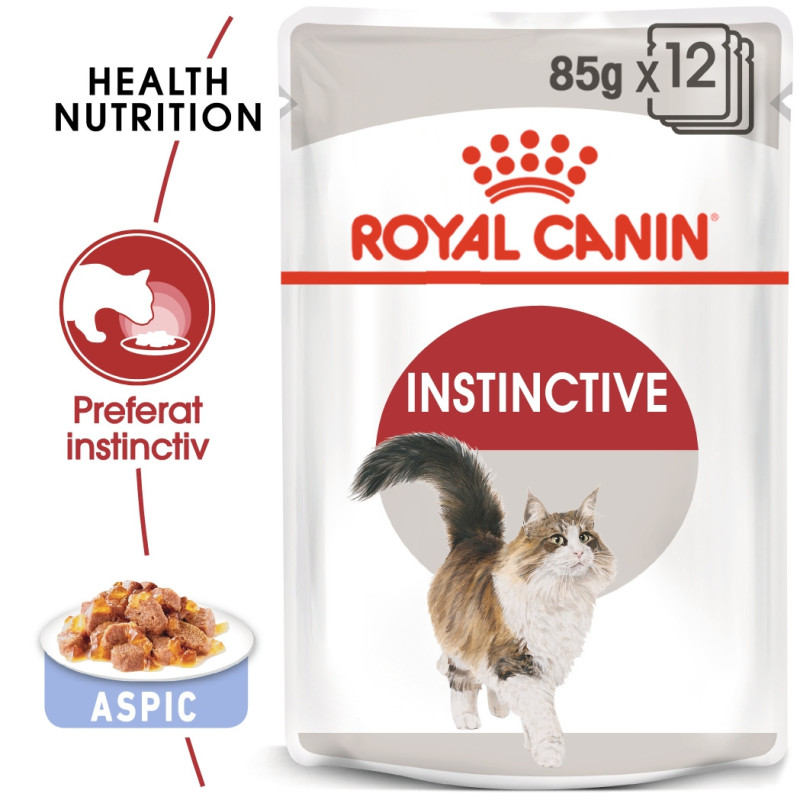 Hrana umeda pisica Royal Canin Instinctive Adult, aspic, 85 g Hrana umeda pisica Royal Canin Instinctive Adult, aspic, 85 g