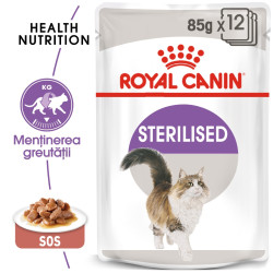 Hrana umeda pisica Royal Canin Sterilised Adult, sterilizata, in sos, 85 g