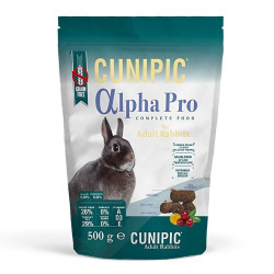 Hrana uscata pentru iepuri adulti Alpha Pro Cunipic, 500 g