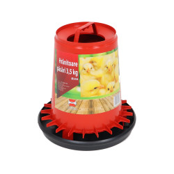 Hranitoare pentru pasari, plastic, cu maner, 3.5 kg, 26 x 27 cm