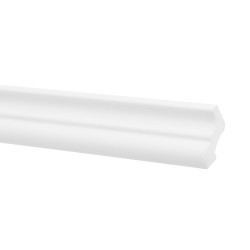 Bagheta decorativa polistiren LX35, modern, alb, 200 x 3.5 x 3.5 cm