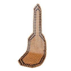 Husa scaun auto, Carmax Bamboo, universala, bile de lemn, bej + maro, 127 x 38 cm