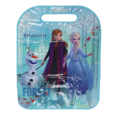 Husa scaun auto, protectie pentru copii, Disney Frozen, plastic, albastru, 56 x 45 x 0.5 cm
