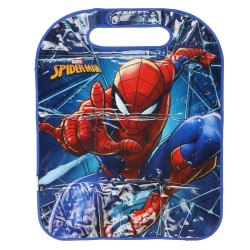 Husa scaun auto, protectie pentru copii, Marvel Spiderman, plastic, albastru + rosu, 56 x 45 x 0.5 cm