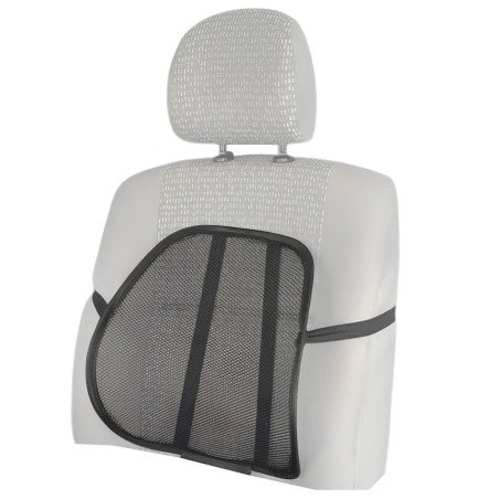 Husa scaun auto, tip suport lombar, universal, mesh, negru
