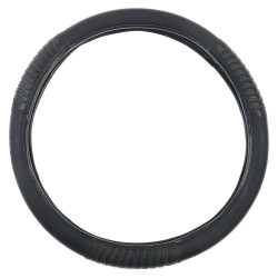Husa volan auto Carbone 20322, piele sintetica, negru, D 37 - 39 cm