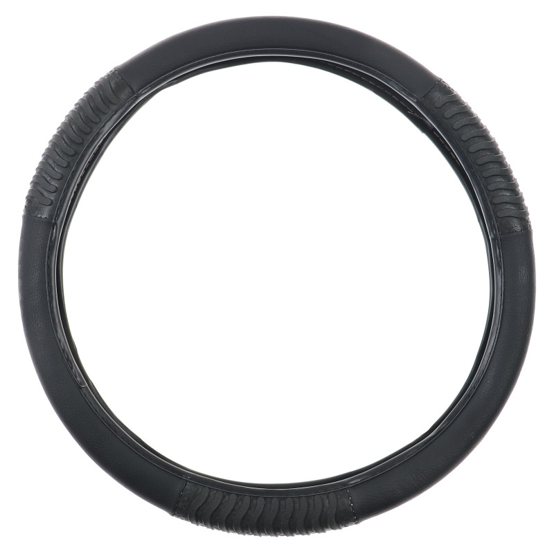 Husa volan auto Carbone 20322, piele sintetica, negru, D 37 - 39 cm
